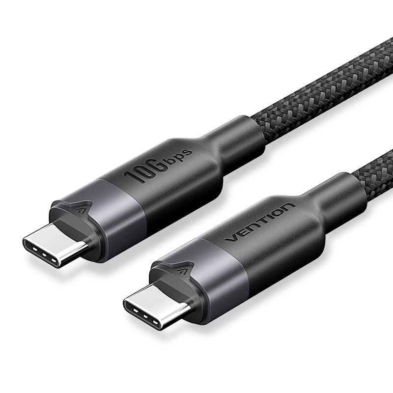CABLE USB 3.2 TIPO C 5AMP VENTION 100W 10GBPS 1MT