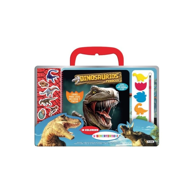 A COLOREAR Y DIVERTIRNOS DINOSAURIOS FEROCES