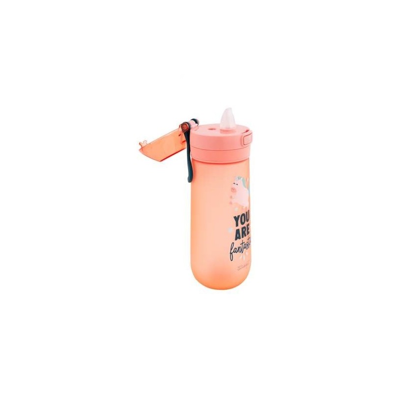 BOTELLA DE PLASTICO CON ASA DE SITICONA - YOU ARE.