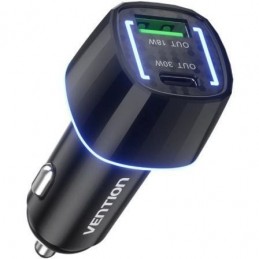CARGADOR DE COCHE VENTION 1USB C Y 1 USB 48W