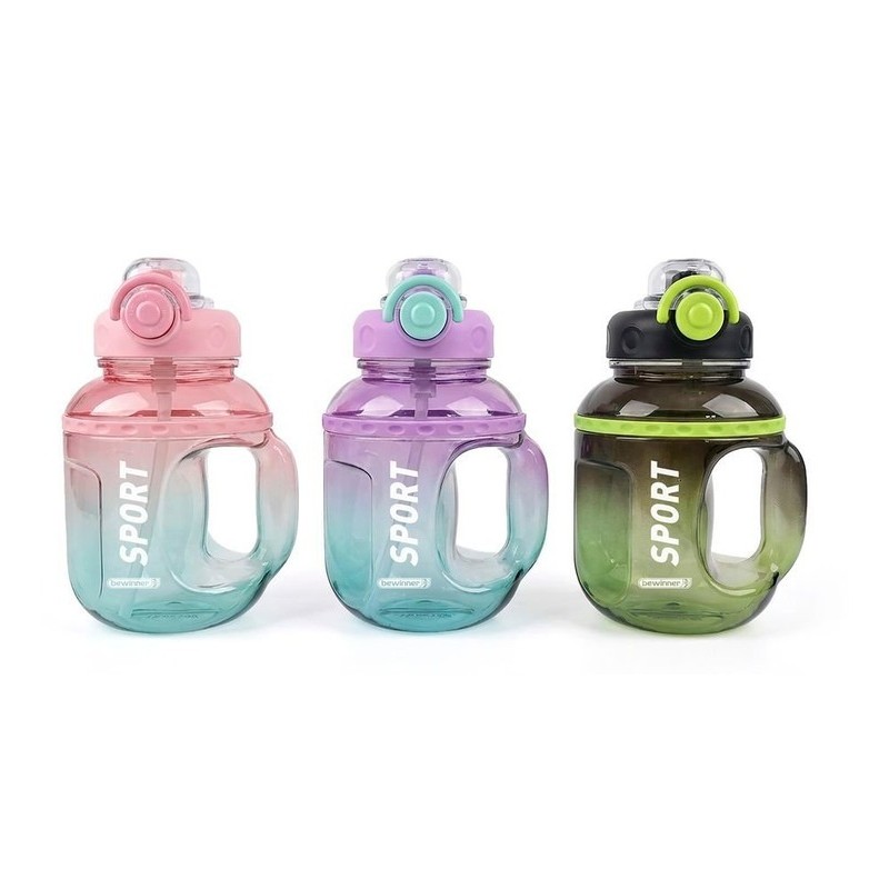 BIDON SPORT TRANSPARENTE MULT 1300ML BEWINNER SURT