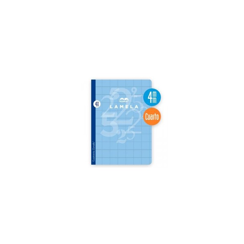 BLOC ESPIRAL FOLIO 80H 90GR CUADROVIA 3MM PLASTIC