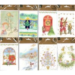 TARJETAS DE NAVIDAD 4 CHRISTMAS POCHETTES 4+4 MIRA