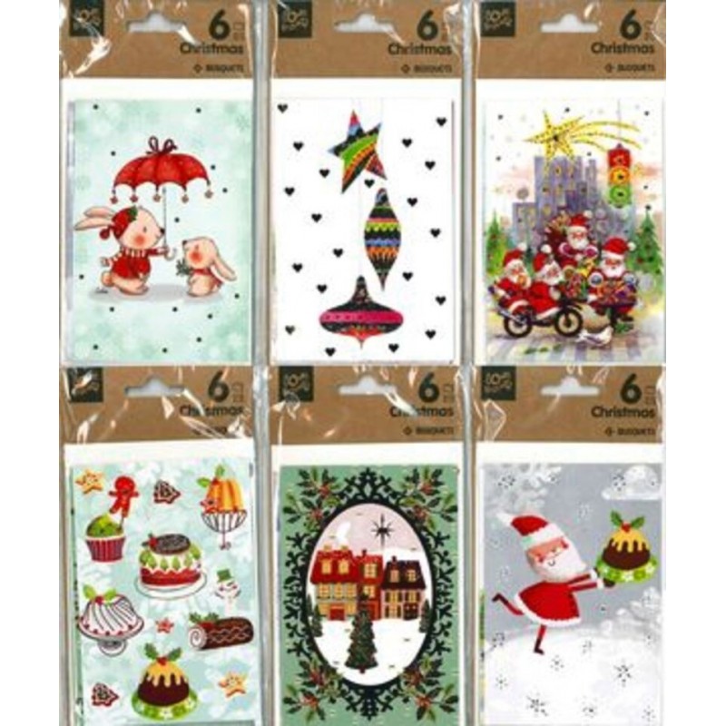 TAREJTAS DE NAVIDAD 6 CHRISTMAS BELEN