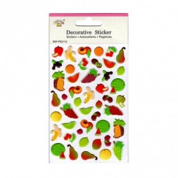 PEGATINAS 3D FRUTAS EXOTICAS