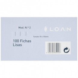 FICHA LISA PAQUETE 100 U 7.5x12.5