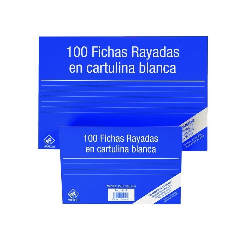 FICHA LISA 10X15 PAQUETE 100U