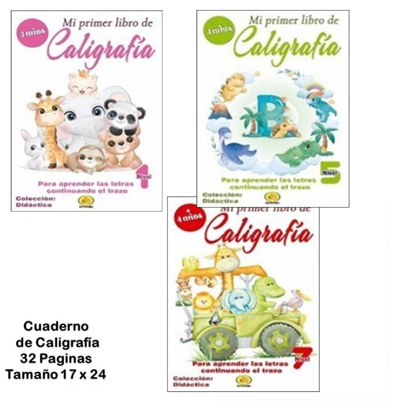 MI PRIMER LIBRO DE CALIGRAFIA NIVEL 5 4 AÑOS