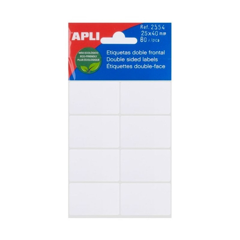 ETIQUETA BLANCA 25x40 APLI 2554