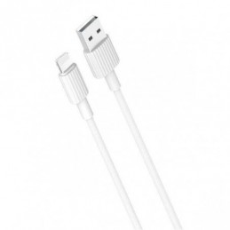 XO CABLE USB-A MACHO A LIGHTNING CARGA 1MT BLANCO