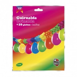 GIRNALDA DE FIESTA CON GLOBOS