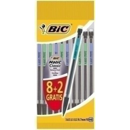 LAPICERO PORTAMINAS BIC MATIC 0.7 BOLSA 8+2 S/CA