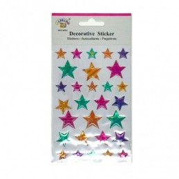 PEGATINAS 3D ESTRELLAS COLORES