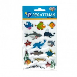 PEGATINAS 3D MUNDO MARINO