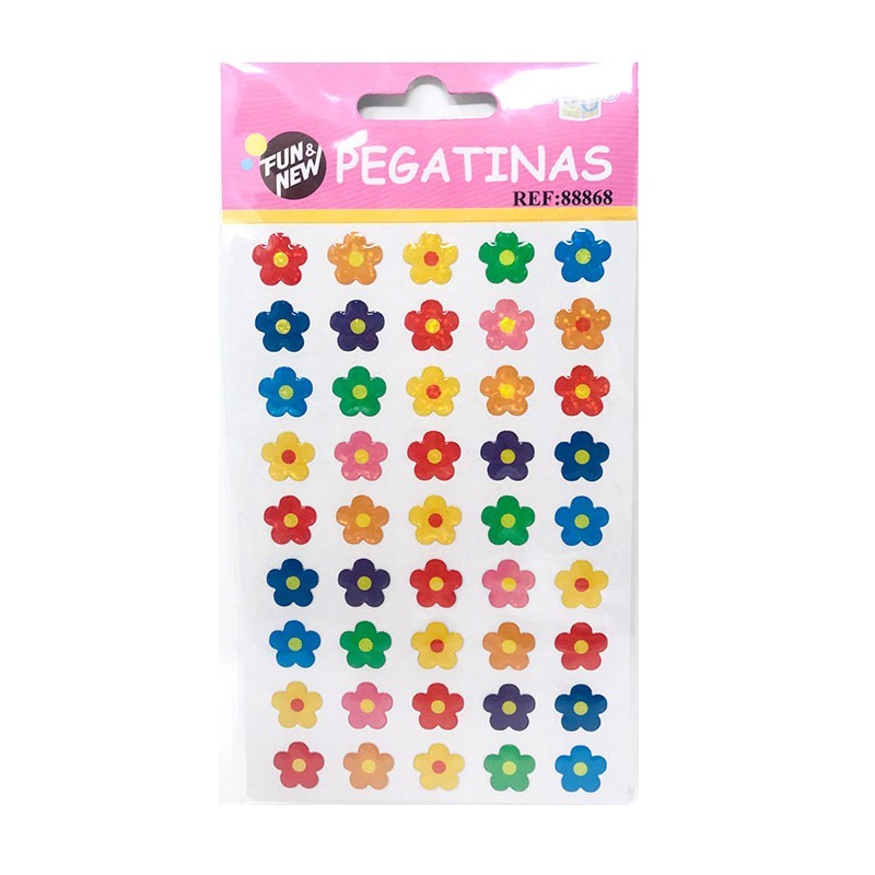 PEGATINAS 3D FLORES
