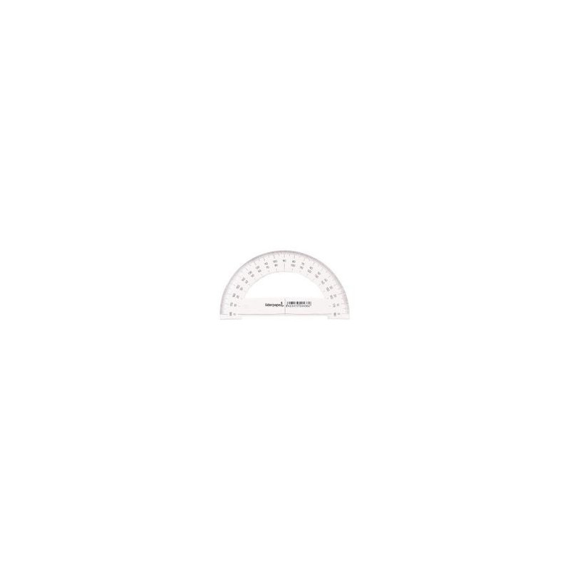 SEMICIRCULO LIDERPAPEL 10CM PLASTICO CON AGUJERO
