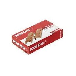 GRAPAS KORES COBREADAS 24/6 1000 UNIDADES