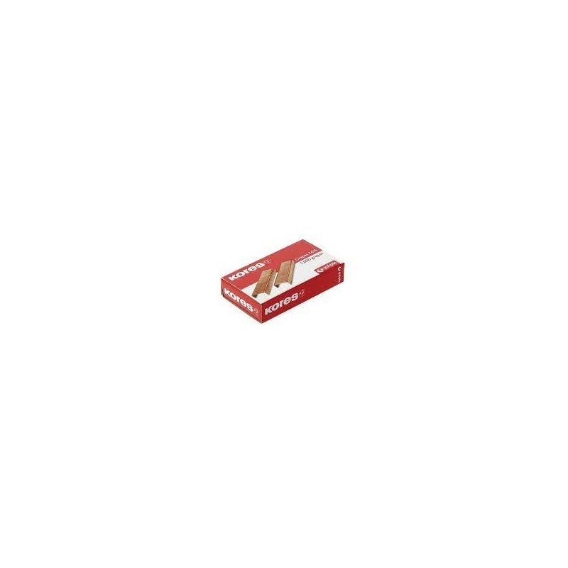 GRAPAS KORES COBREADAS 24/6 1000 UNIDADES