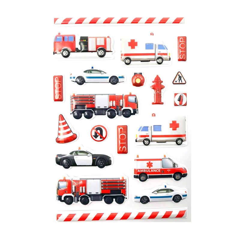 PEGATINAS 3D EMERGENCIAS