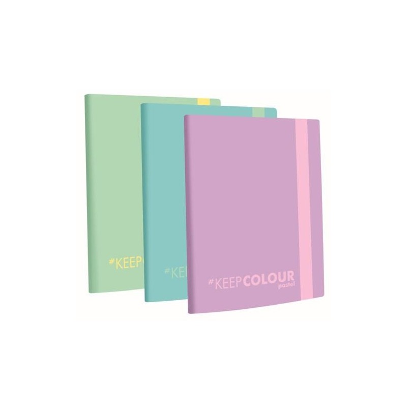 CARPETA 30 FUNDAS A4 KEEP PASTEL COLORES SURTIDOS