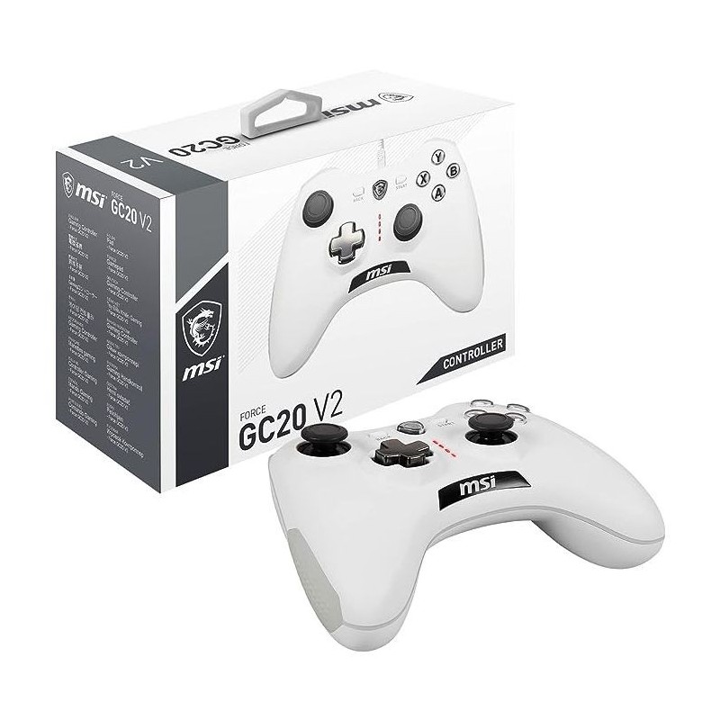 GAMEPAD MSI FORCE GC20 V2 BLANCO