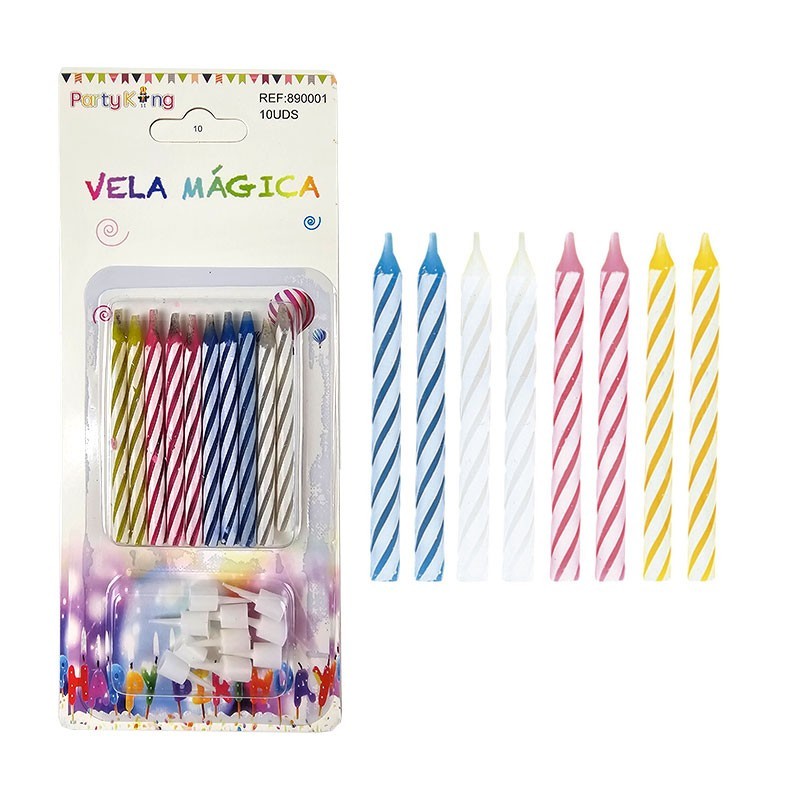 SET 10 VELAS CUMPLEAÑOS