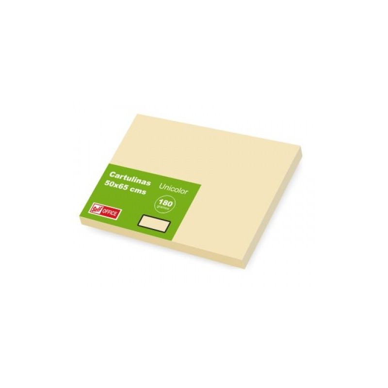 CARTULINA 50x65 P/25 CREMA