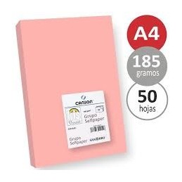 CARTULINA A4 ROSA P/100 DESCOM