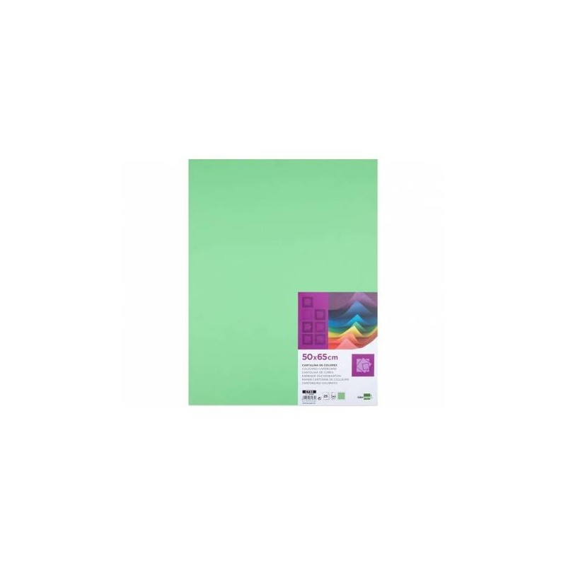 CARTULINA 50x65 P/25 PISTACHO