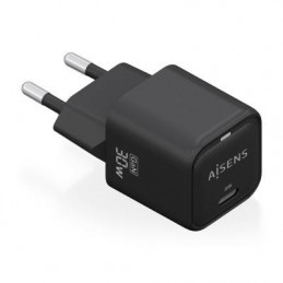 CARGADOR GAN AISENS 1 USB TIPO C DE 30W NEGRO