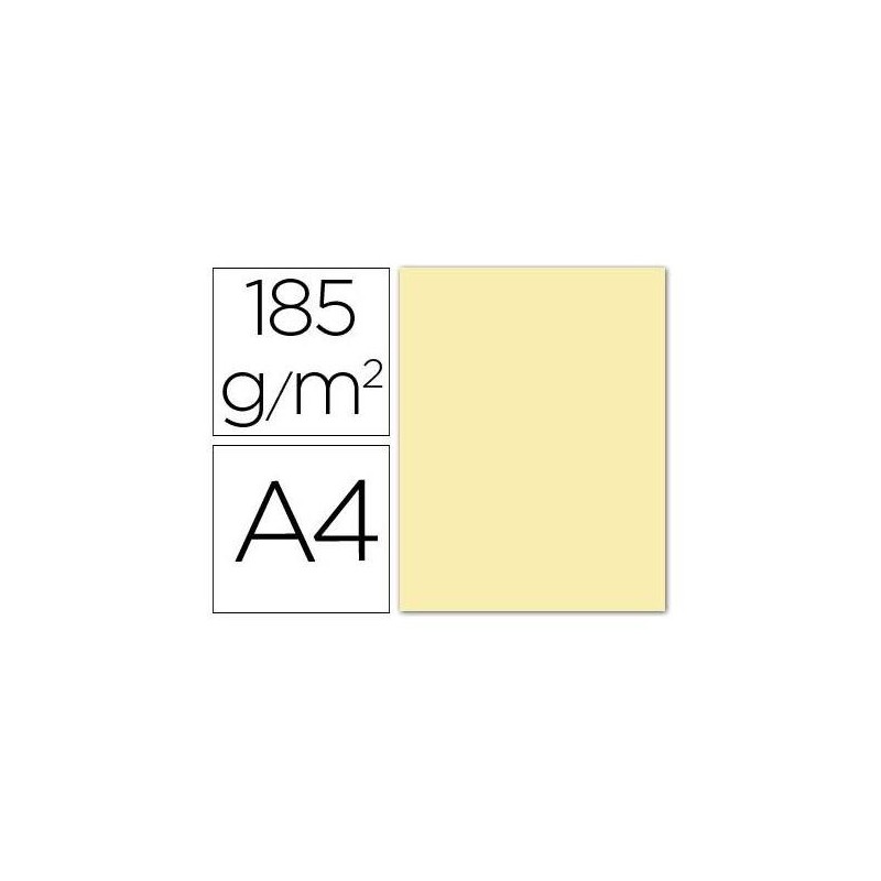 CARTULINA A-4 CREMA P/100