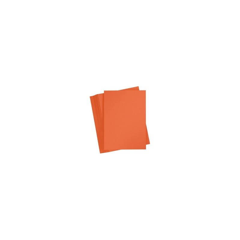 CARTULINA A-4 NARANJA P/100
