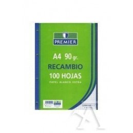 RECAMBIO LISO PREMIER A4 1000 HOJAS PAPEL 90GR