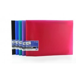 CARPETA ACTIVE A3+ DE 20 FUNDAS NEGRO O ROJO SUPRA
