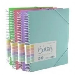 CARPETA DE 40 FUNDAS ESPIRAL 360 BLUSH