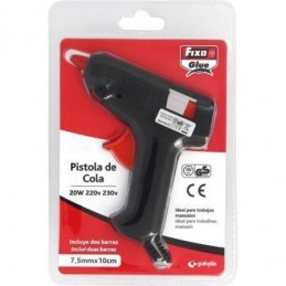 PISTOLA 20W+2BARRAS COLA FIXOGLUE