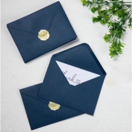 SOBRE PREMIUM AZUL OSCURO 15.5x13.5CM