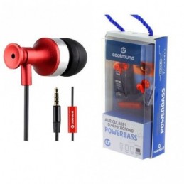 MICROFONO AURICULAR ROJO ESTEREO CON MICROFONO