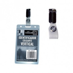 IDENTIFICADOR COLGANTE VERTICAL 98x60mm CON PINZA