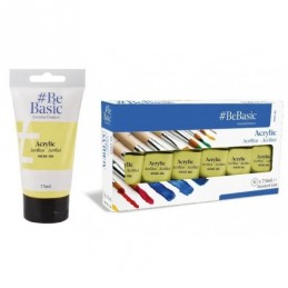 PINTURA ACRILICA AMARILLO LIMON 75ML BE BASIC