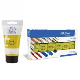PINTURA ACRILICA AMARILLO MEDIO 75ML BE BASIC