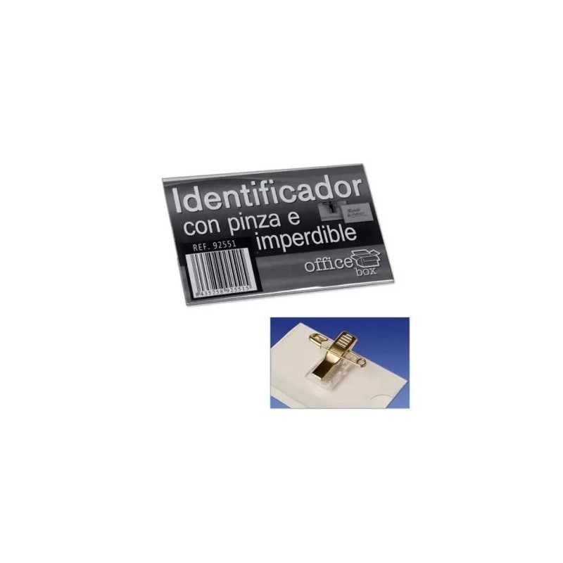 IDENTIFICADOR CON PINZA E IMPERDIBLE 90x58