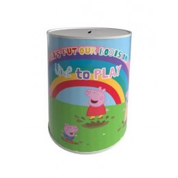 HUCHA METAL PEPPA PIG 10x12CM
