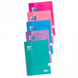 LIBRETA OXFOR DE ANILLAS FOLIO 4x4 80H