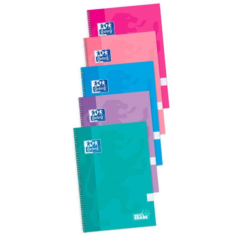 LIBRETA OXFOR DE ANILLAS FOLIO 4x4 80H