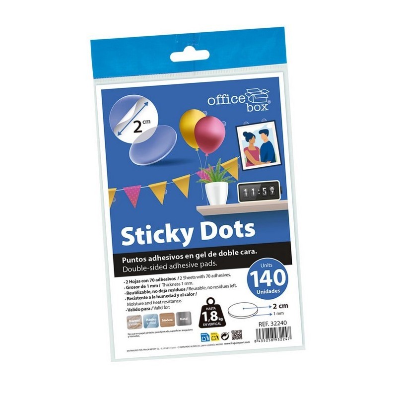 PACK 140 SICKY DOTS