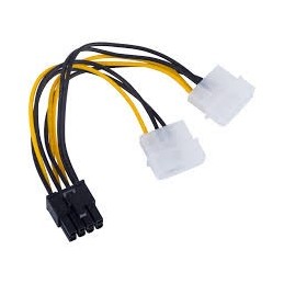 CABLE ADAPTADOR PCI-E 8 PINS  2 MOLEX
