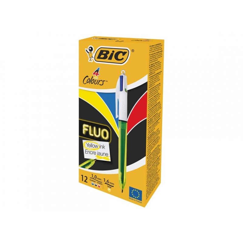 BOLI BIC 4 COLORES FLUO