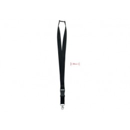 ID LANYARD CINTA REDONDA 0.4x90 CM NEGRO