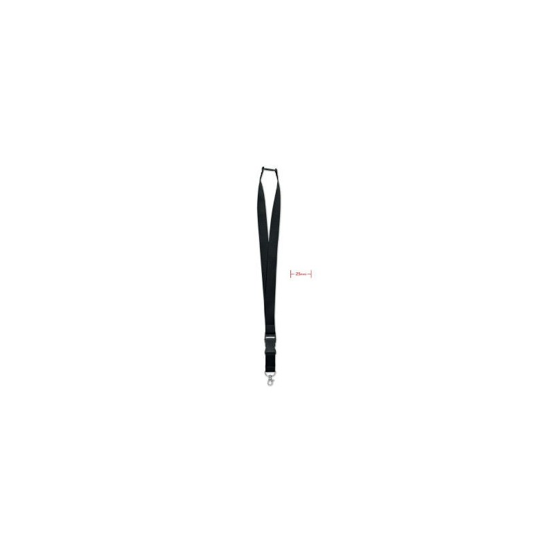 ID LANYARD CINTA REDONDA 0.4x90 CM NEGRO